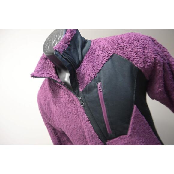 Columbia Sherpa Full Zip Fleece Jacket Hiking Camp Sweater Womens Size Small - Picture 1 of 9